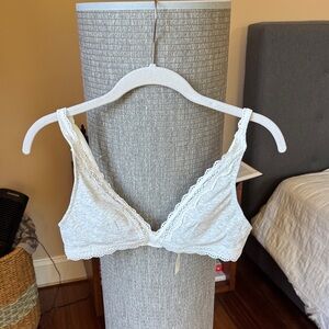 Free People Light Gray Lace Bralette